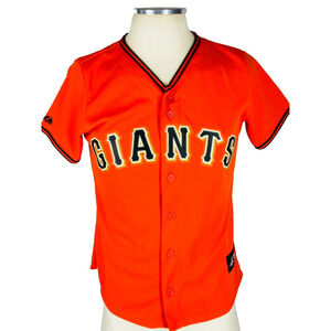 NWOT MLB Majestic USA San Francisco Giants Womens Button Down Jersey Size M
